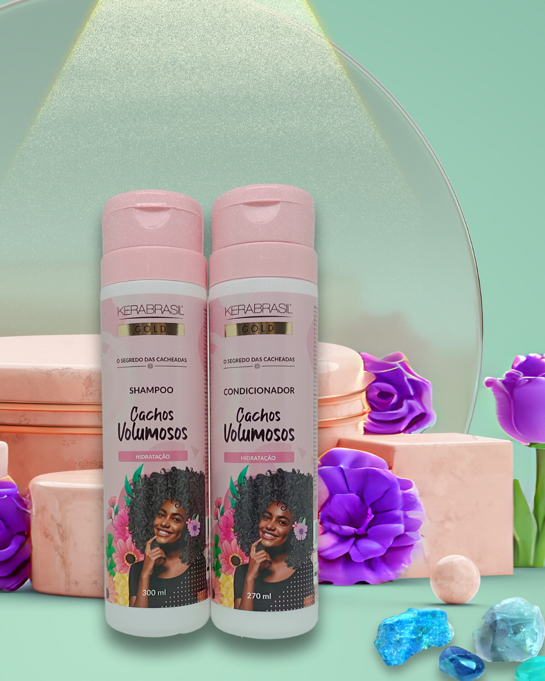 Kit Cachos Volumosos Shampoo (300ml) e C ...