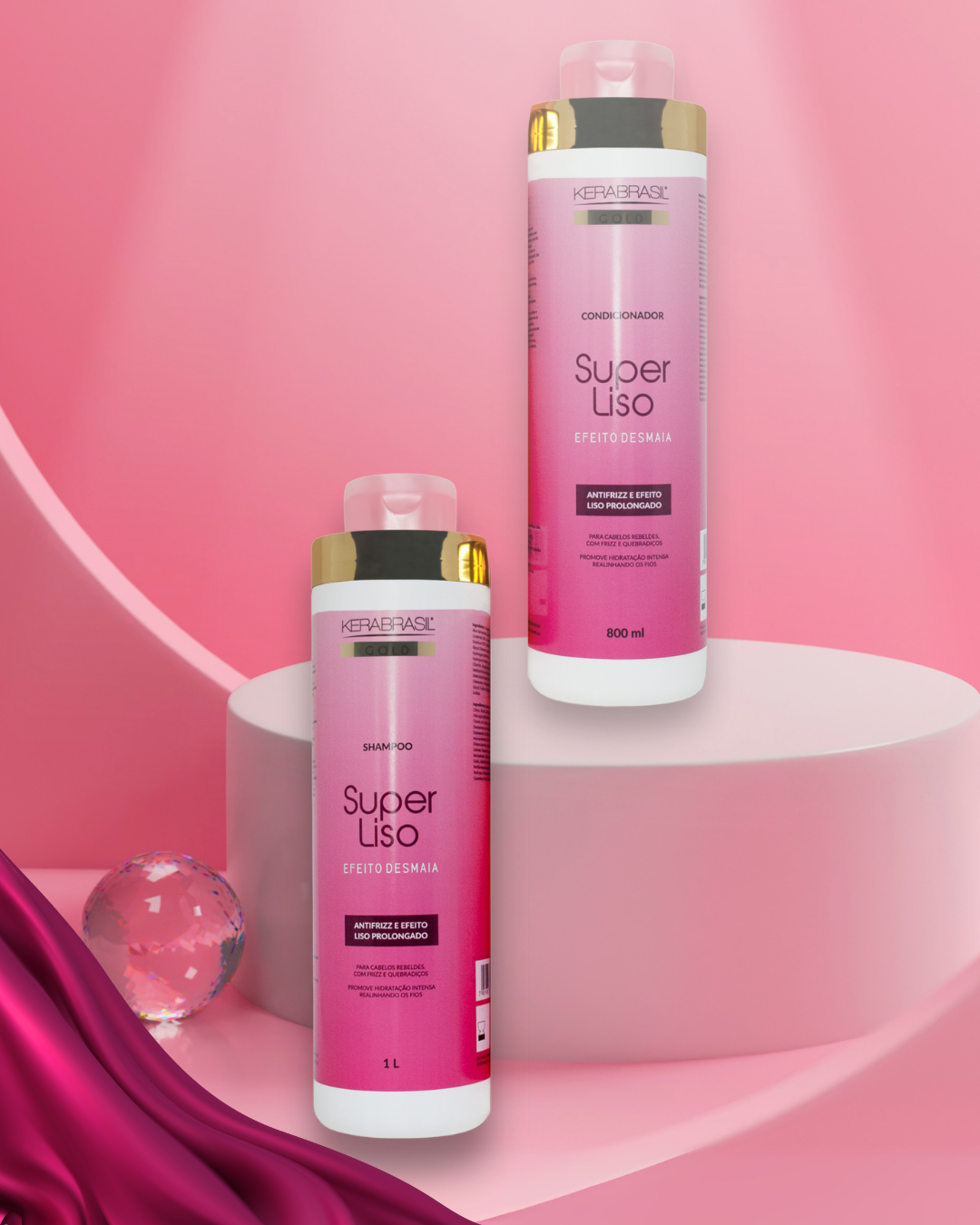Kit Super Liso Shampoo (1L) e Condiciona ...