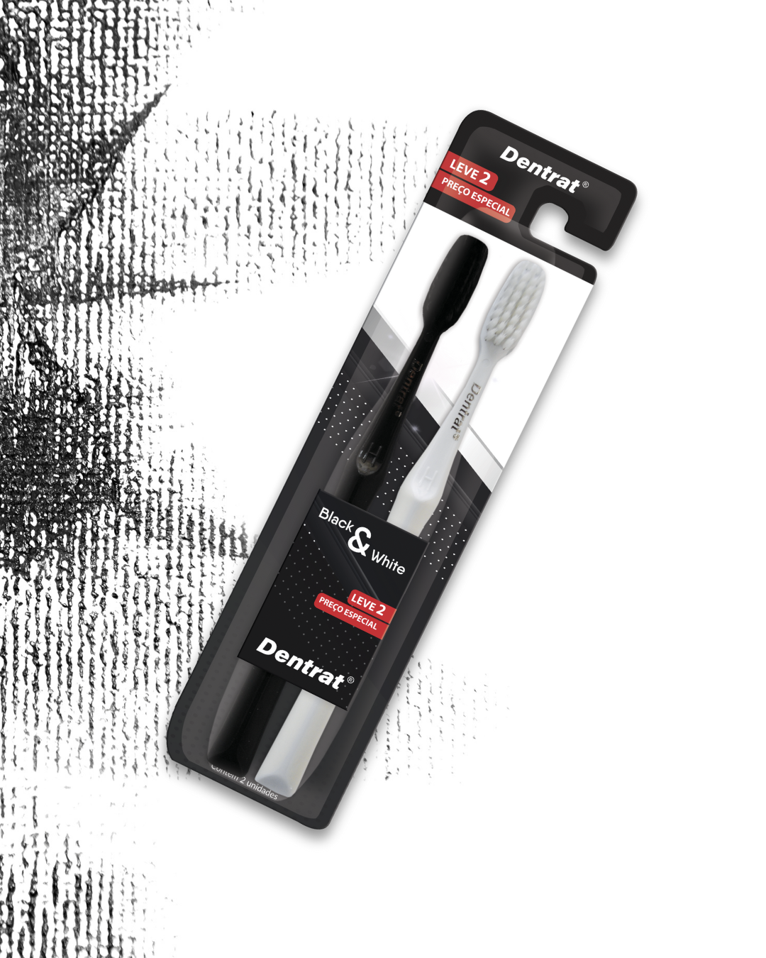 Kit Escova Black & White c/2