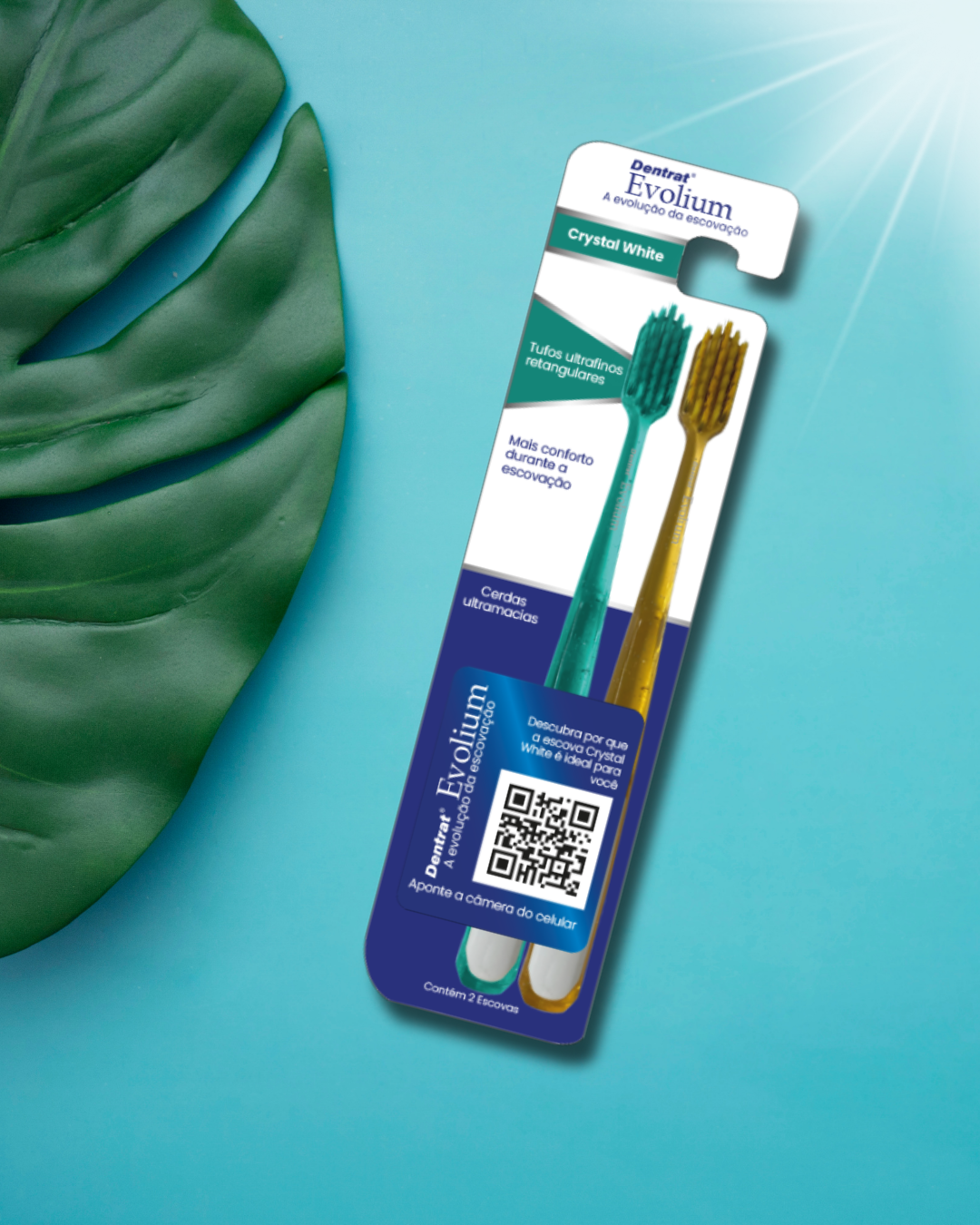 Escova Dental Crystal White c/2